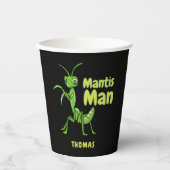 Gebet Mantis Man Green Garden Insekt personalisier Pappbecher (Vorderseite)