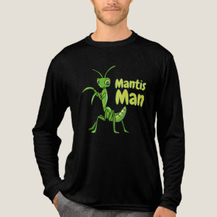 Gebet Mantis Man Green Garden Insekt Tri-Blend Shirt