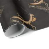 Gebet Mantis Niedliche und gruselige Insektenkunst Geschenkpapier (Rolleneckpunkt)