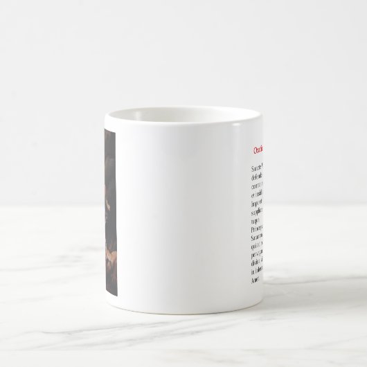 Gebet nach St Michael "in der lateinischen" Kaffeetasse (Mittel)