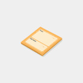 Gebet-Nachhinweise (Orange) Post-it Klebezettel (angewinkelt)