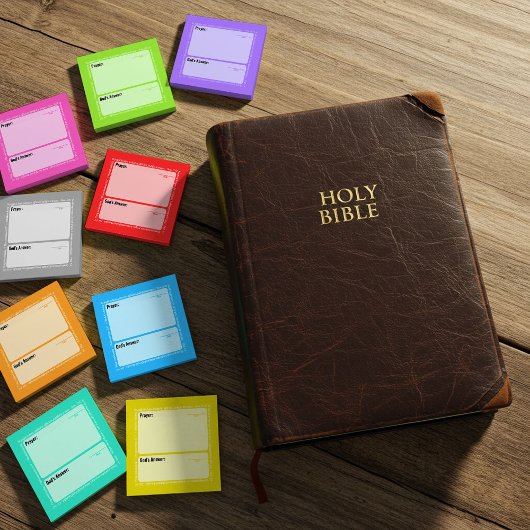 Gebet-Nachhinweise (rot) Post-it Klebezettel