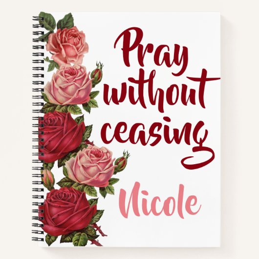 Gebet ohne Einstellung Notizblock (Vorderseite)