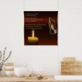 Gebet-Poster der NIght-Zeit Poster (Küche)