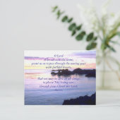 Gebet Postkarten (Zeige dir Sorgen... mit Gebet) (Stehend Vorderseite)