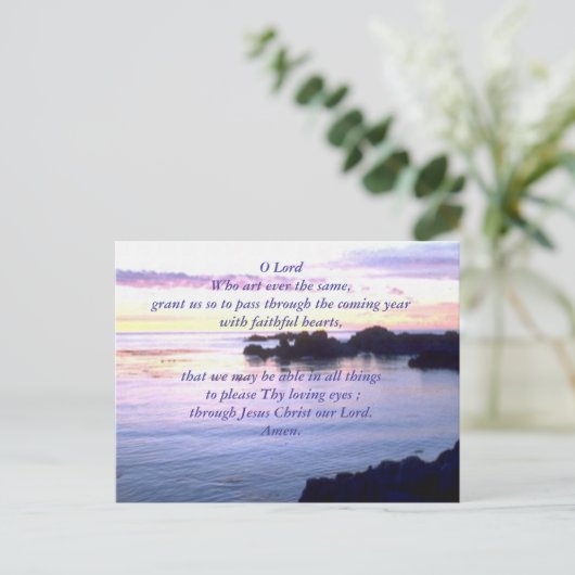 Gebet Postkarten (Zeige dir Sorgen... mit Gebet) (Stehend Vorderseite)