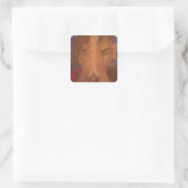 Gebet Quadratischer Aufkleber (Tasche)