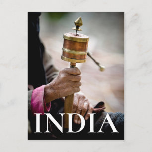 Gebet-Rad, Ladakh, Kaschmir Postkarte