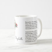 Gebet Rosen-religiöses Jungfrau-Marys Jesus Kaffeetasse (VorderseiteRechts)