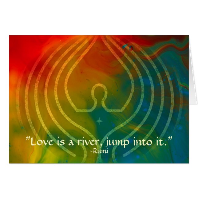 Gebet-Rumi und poetische Kunst (Vorderseite (Horizontal))