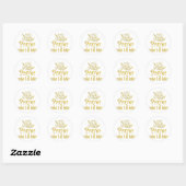Gebet Runder Aufkleber (Blatt)