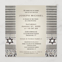 Gebet Shawl Tan Bar Mitzvah