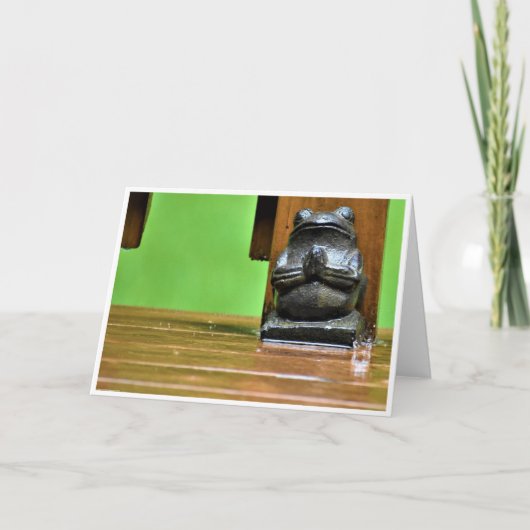 Gebet um Regen, Karte (Vorderseite)