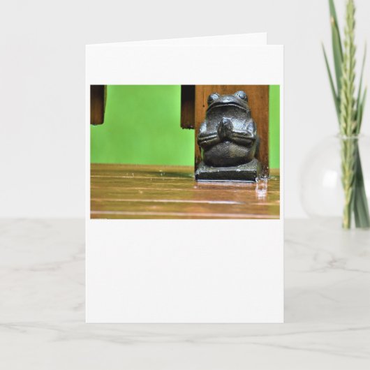 Gebet um Regen, Karte (Vorderseite)