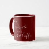 Gebet und Kaffee Tasse (Vorderseite Links)