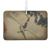 Gebet und Rosary Autolufterfrischer (Rückseite)