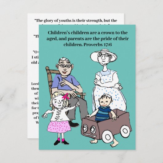 Gebet und Schrift für Großeltern (Vorne/Hinten)