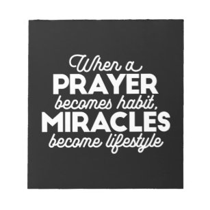 Gebet und Wunder Notizblock