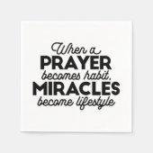 Gebet und Wunder Serviette (Vorderseite)