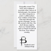 "Gebet" Value-Lesezeichen (Rückseite)