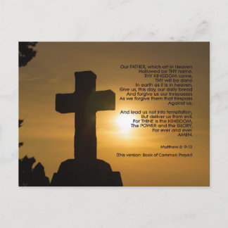 Gebet - Vaterunser (Pater Noster) Postkarte