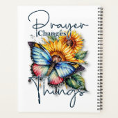 Gebet verändert Dinge, Schmetterling und Sonnenblu Planer (Rückseite)