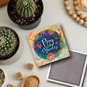 "Gebet verursacht Wunder" Inspirivity Magnet