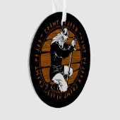 Gebet Viking Warrior Runes Christmas Ornament (Vorderseite)