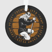 Gebet Viking Warrior Runes Christmas Ornament (Rückseite)