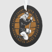 Gebet Viking Warrior Runes Christmas Ornament (Vorderseite)