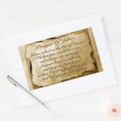 Gebet von Jabez 1 Chroniken 4:10, Bibelverse Rechteckiger Aufkleber (Umschlag)