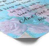 Gebet von Jabez Poster (Ecke)