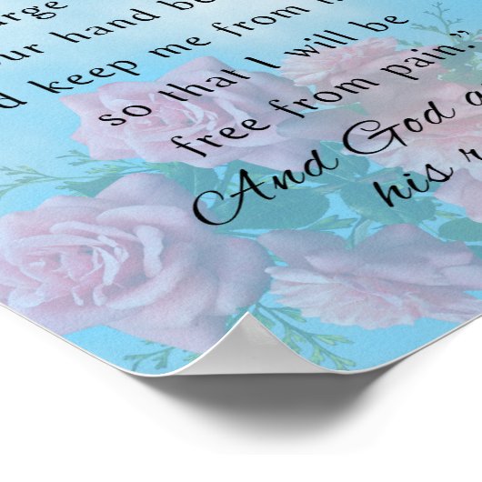 Gebet von Jabez Poster (Ecke)