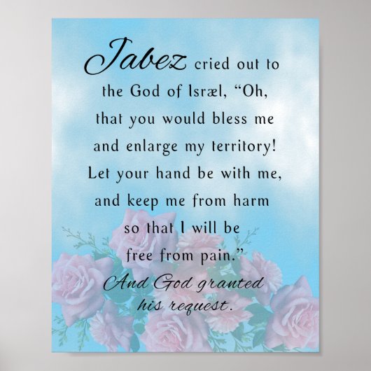 Gebet von Jabez Poster (Vorne)