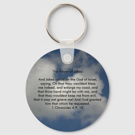 Gebet von Jabez Schlüsselanhänger (Vorderseite)