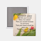 Gebet von Jabez Tulip Magnet (Vorderseite/Rückseite)