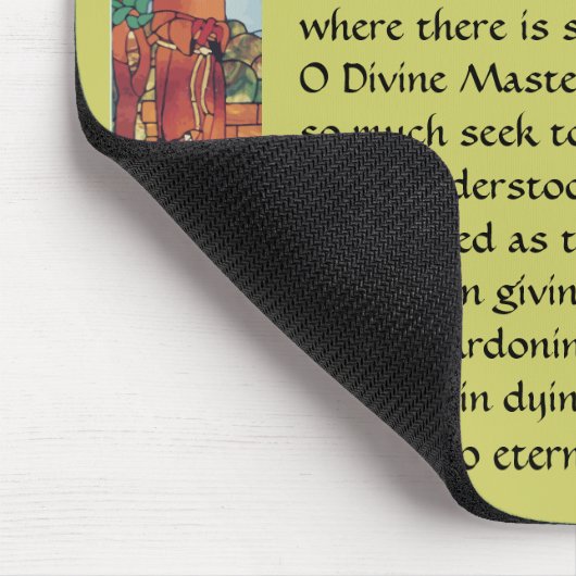 Gebet von St Francis… Mousepad (Ecke)