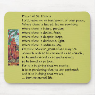 Gebet von St Francis… Mousepad