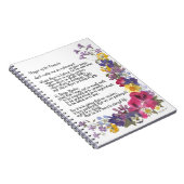 Gebet von St Francis Notizblock (Rechte Seite)