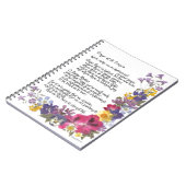 Gebet von St Francis Notizblock (Linke Seite)