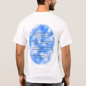 Gebet von St Francis von Assisi T-Shirt (Rückseite)