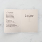 Gebet von St- Franciskarte Karte (Innenseite)