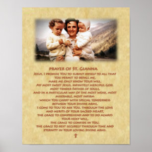 Gebet von St. Gianna Molla Poster