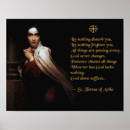 Gebet von St. Teresa von Avila Poster