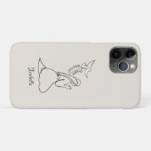 Gebet-Warrior-Design & Kundenname Case-Mate iPhone Hülle (Rückseite (Horizontal))