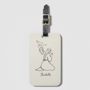 Gebet-Warrior-Design & Kundenname Gepäckanhänger