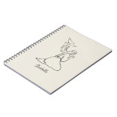 Gebet-Warrior-Design & Kundenname Notizblock (Linke Seite)