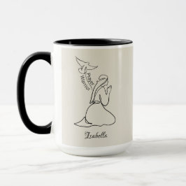 Gebet-Warrior-Design & Kundenname Tasse