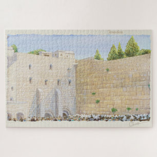 Gebet, Western Mauer KOTEL Jerusalem Altstadt ART Puzzle