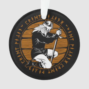 Gebet Wikinger Krieger Weihnachten Ornament